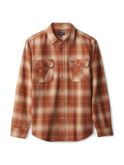 BRIXTON Bowery Flannel Shirt [Copper]