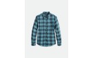 BRIXTON Bowery Soft Weave Flannel Shirt [Teal]