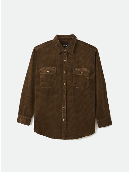 BRIXTON Bowery Relaxed Flannel Shirt [Lion]