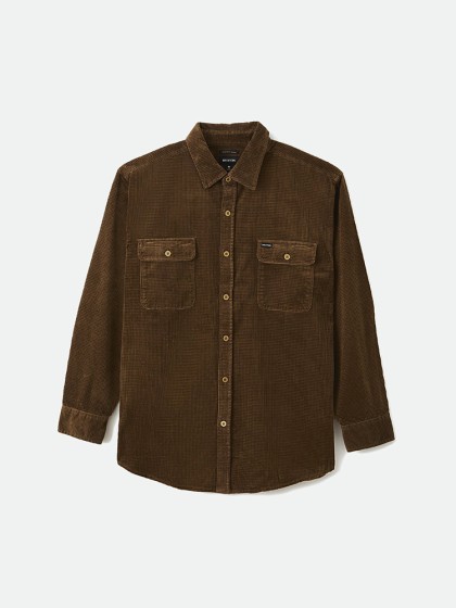 BRIXTON Bowery Relaxed Flannel Shirt [Lion]