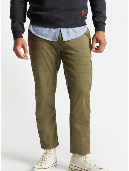 BRIXTON Choice Chino Pant [Olive Plaid]