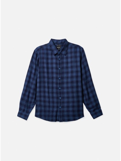 BRIXTON Cruz Soft Weave LS Flannel Shirt [Moonlit Ocean/Joe Blue]