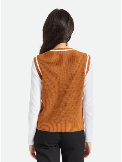 BRIXTON Melody Sweater Vest [Glazed Ginger]