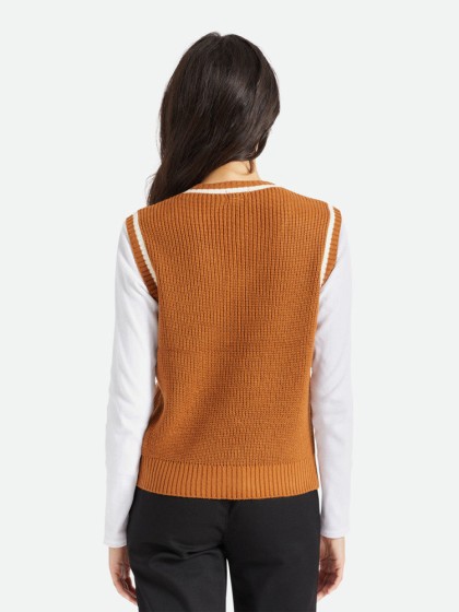 BRIXTON Melody Sweater Vest [Glazed Ginger]