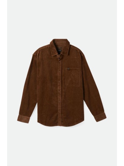 BRIXTON Porter Corduroy Overshirt [Bison]