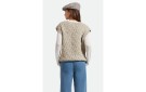 BRIXTON Lafayette Oversized Sweater Vest - Marled Beige