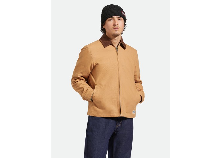 BRIXTON Mechanic Garage Zip Jacket - Washed Black