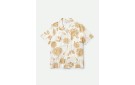 BRIXTON Bunker Garden Floral Boyfriend Short Sleeve Shirt [Dove]