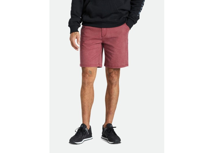 BRIXTON Choice Chino Shorts [Island Berry Vintage Wash]