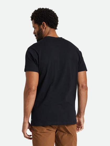 BRIXTON Basic Slub S/S Henley Tee [Black]