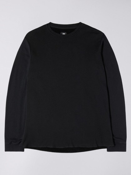 EDWIN Terry Rib T-Shirt LS [Black]