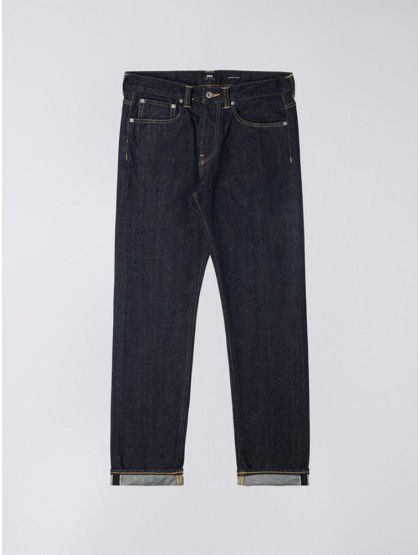 EDWIN ED-80 Slim Tapered Jeans [Red Listed Selvage Denim Blue - Rinsed]