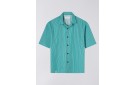 EDWIN Saga Short Sleeve Shirt - Green /White