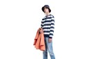 HERSCHEL Crewneck Sweatshirt [Border Stripe Peacoat]