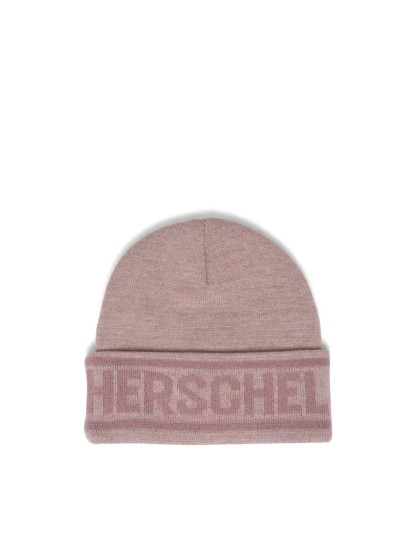 HERSCHEL Elmer Herschel Logo Beanie [Heather Ash Rose]