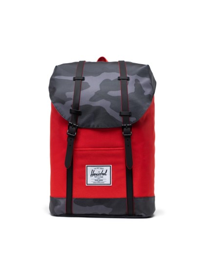 HERSCHEL Retreat Backpack 19.5L [Fiery Red /Night Camo]