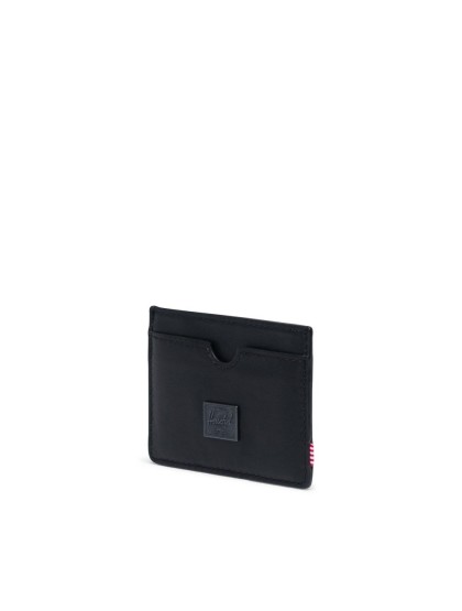HERSCHEL Charlie Leather Cardholder [Black]