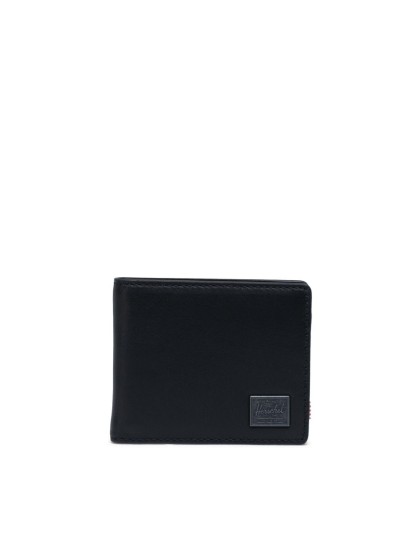 HERSCHEL Hank Leather Wallet [Black]