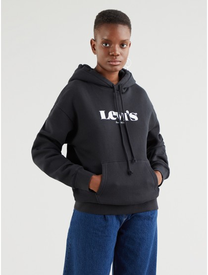 LEVI'S® Graphic Standard Hoodie New Logo - Black 