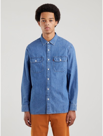 LEVI'S® Jackson Worker Shirt - Cotton Hemp Stone