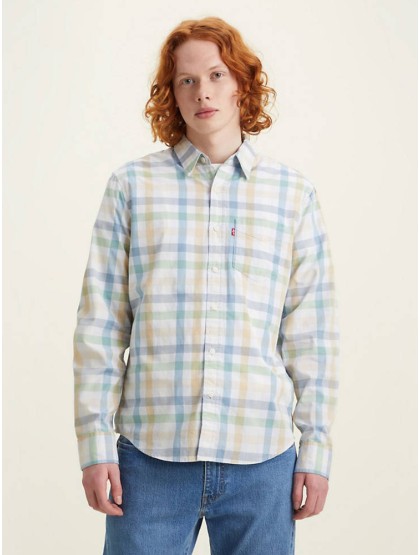 LEVI'S® Sunset 1 Pocket Standard Fit Shirt - Raven Mock Blue