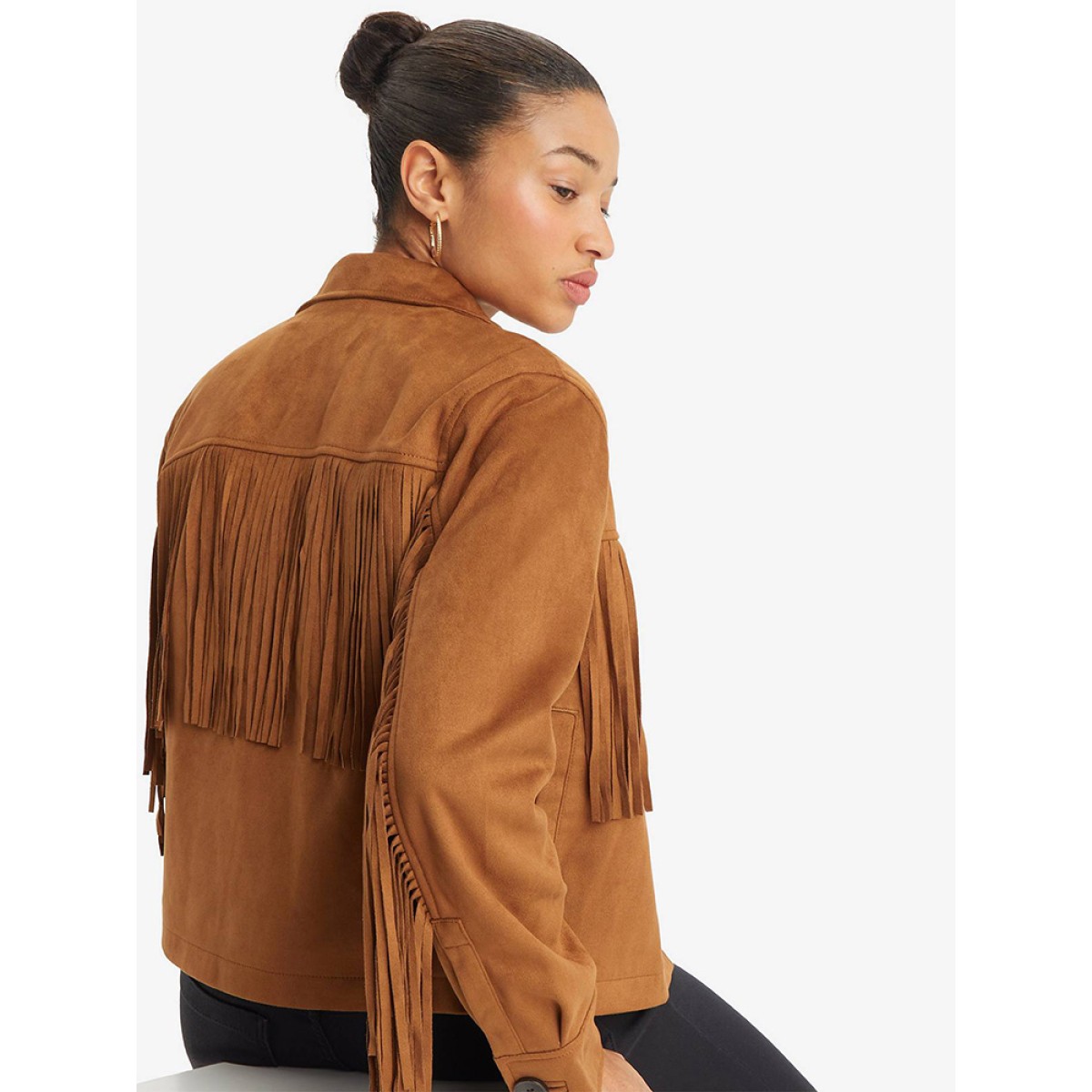 LEVI S Vintage Fringe Jacket Bhartiya Brown