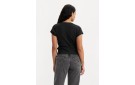 LEVI'S® Dry Goods Pointelle Wrap Tee - Caviar