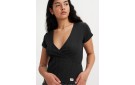 LEVI'S® Dry Goods Pointelle Wrap Tee - Caviar