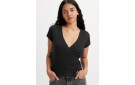 LEVI'S® Dry Goods Pointelle Wrap Tee - Caviar