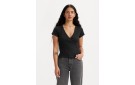 LEVI'S® Dry Goods Pointelle Wrap Tee - Caviar
