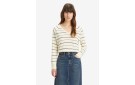 LEVI'S® Petal V-Neck Sweater - Olympic Strip White Swan