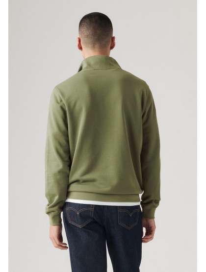 Original Housemark Quarter-Zip  - Moss Olive