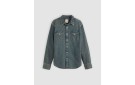 LEVI'S® Barstow Western Standard Shirt - Freeport Brown Weft Washed Blue