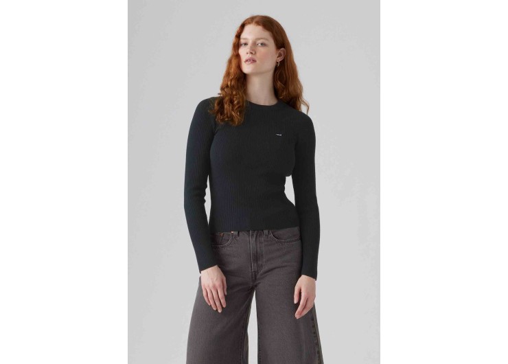 LEVI'S® Crewneck Rib Sweater -  Anthracite Night Rib