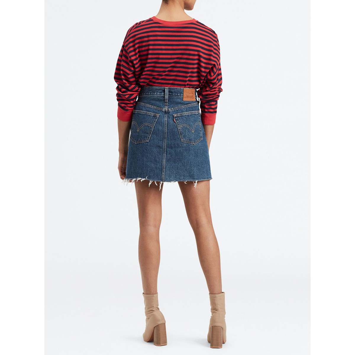 LEVI'S® High Rise Deconstructed Iconic Skirt - Meet In The Middle