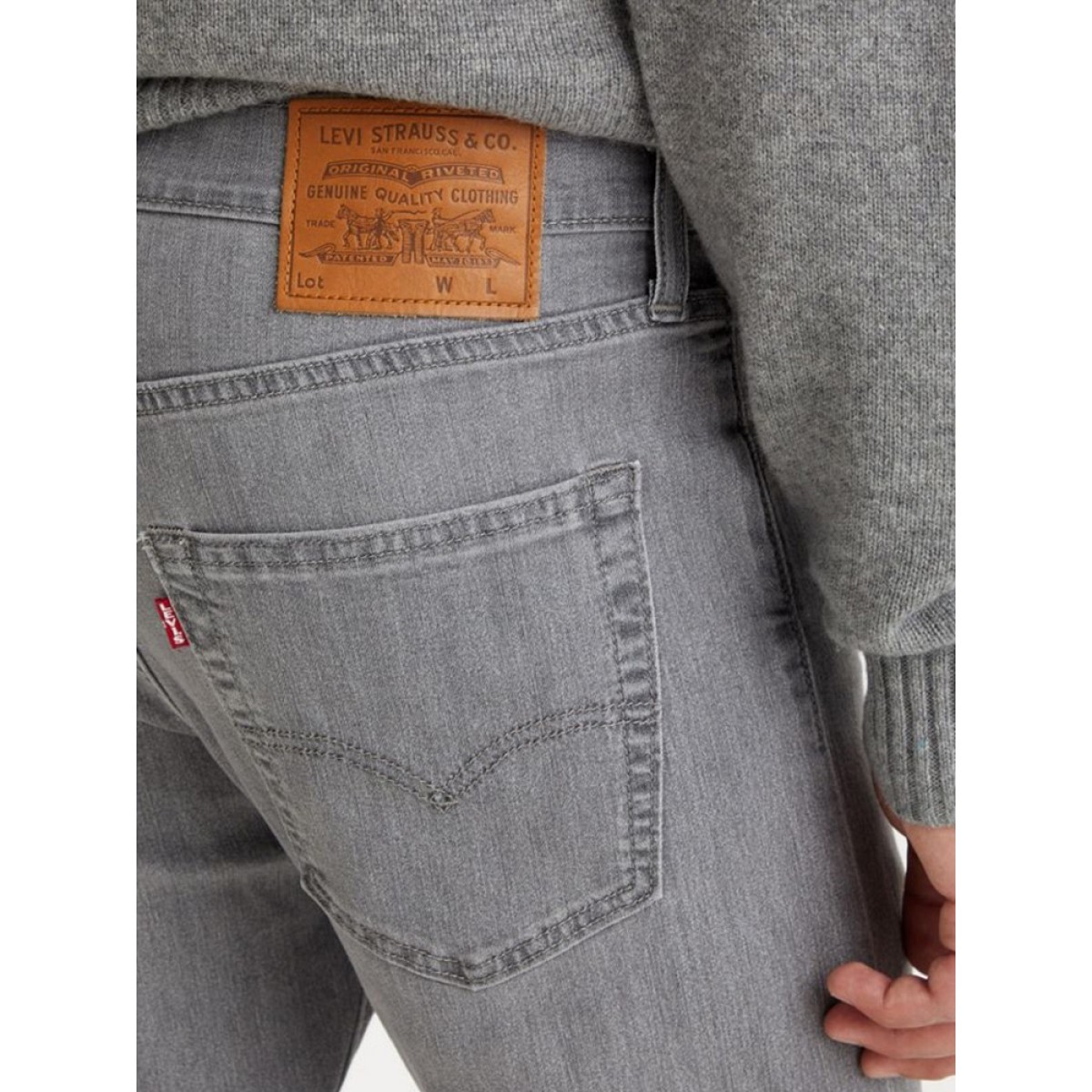 Levi's 512 slim taper jeans in gray wash
