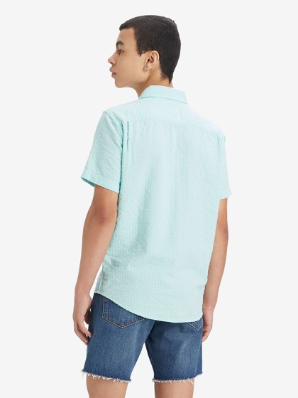 LEVI'S® Sunset Standard Fit Short Sleeve Shirt - Blue Garment Dye