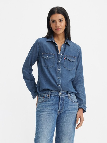 LEVI'S® Iconic Lightweight Western Shirt - Paper Map 2
