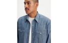 LEVI'S® Barstow Western Standard Shirt - Grant Mid Blue Chambray