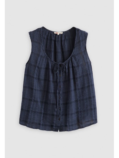 LEVI'S® Luella Blouse - Lauren Plaid Navy Blazer