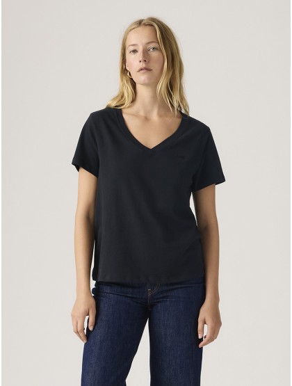 LEVI'S® Favorite Cotton V-Neck Tee - Anthracite Night