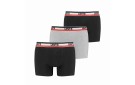LEVI'S® Sportswear Logo Men's Boxer Briefs 3 pack - Black /Grey Melange