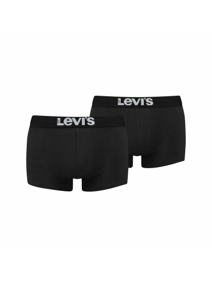 LEVI'S Solid Basic Men's Trunks 2 pack - Jet Black