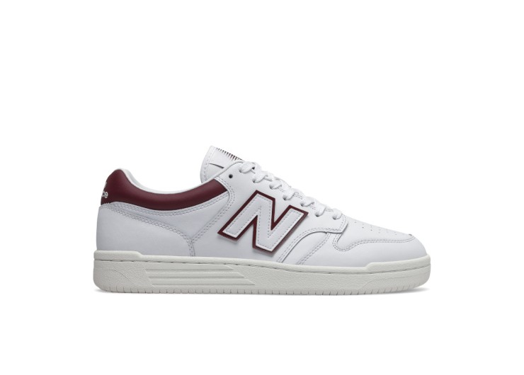 NEW BALANCE 480 - White /Burgundy [BB480LDB]
