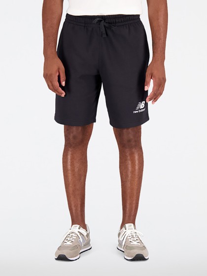 NEW BALANCE Essentials Stacked Logo Shorts - Black [MS31540-BK]