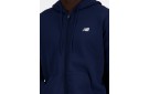 NEW BALANCE Stacked Logo French Terry Full Zip Hoodie - Navy 
