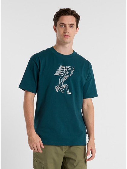 NEW BALANCE x DEBUT Statue T-Shirt - Deep Ocean