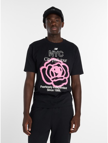 NEW BALANCE NYC City Run T-Shirt - Black