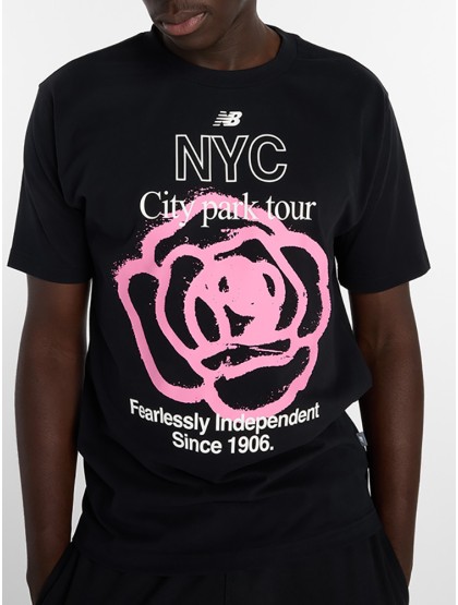 NEW BALANCE NYC City Run T-Shirt - Black