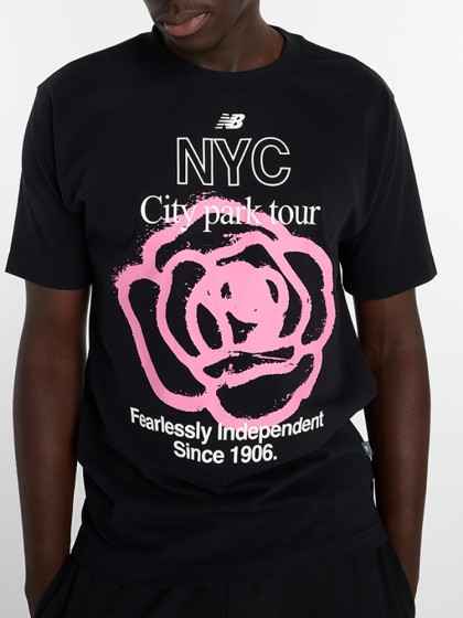 NEW BALANCE NYC City Run T-Shirt - Black